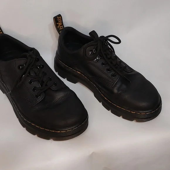 Dr. Martens Black Leather Flats - Picture 1 of 2
